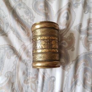 African Brass Cuff Bracelet